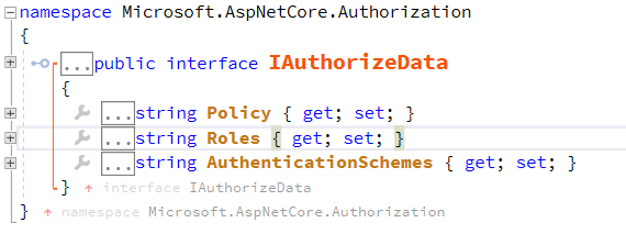 Asp Net Core IAuthorizeData 接口
